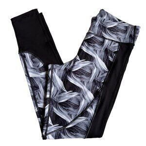 AXS Black & White Print Leggings - Size Small